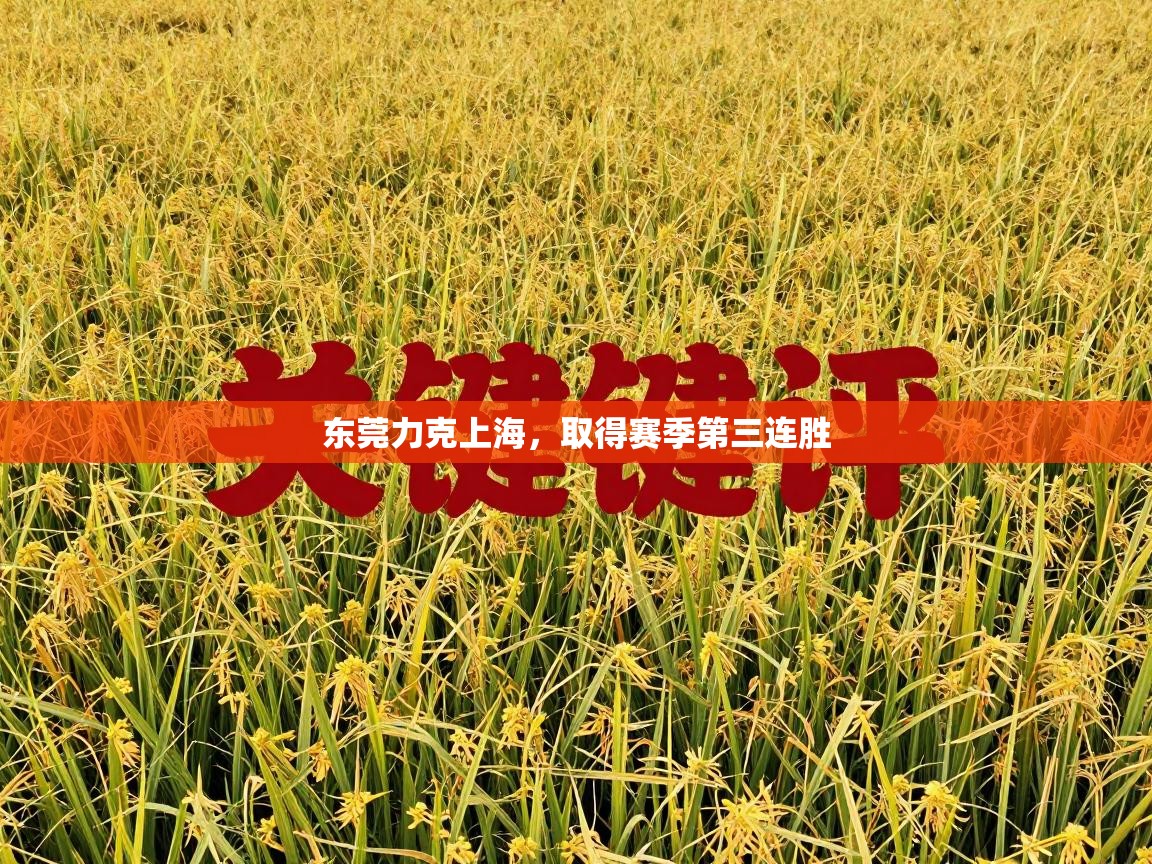 欢娱游戏平台-东莞力克上海，取得赛季第三连胜  第1张